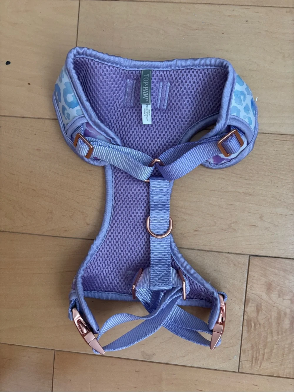 Pastel Purple Leopard Medium Pet Harness